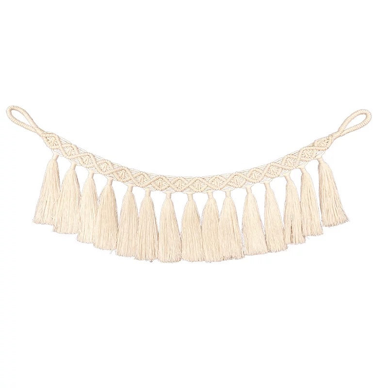 Hand-woven tassel drawstring