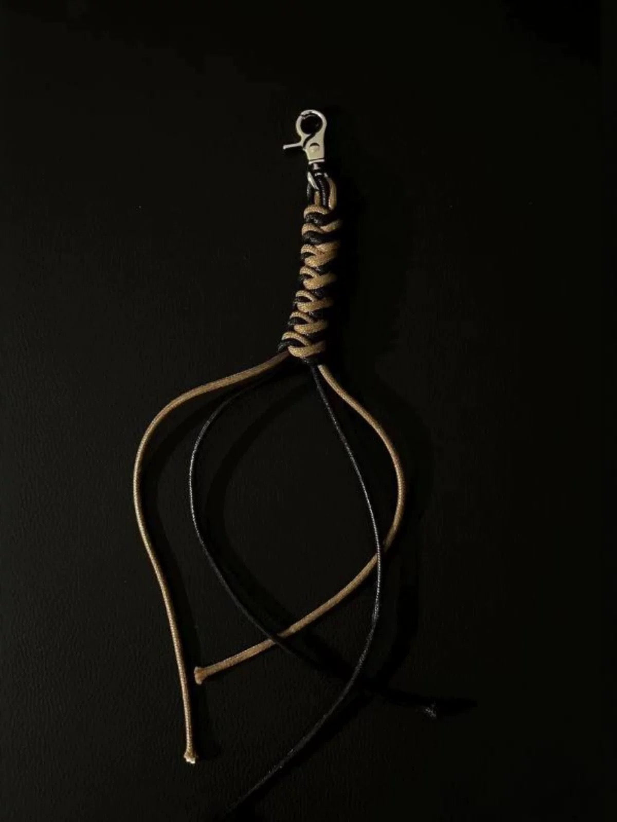 Handcrafted Woven Waxed Rope Pendant