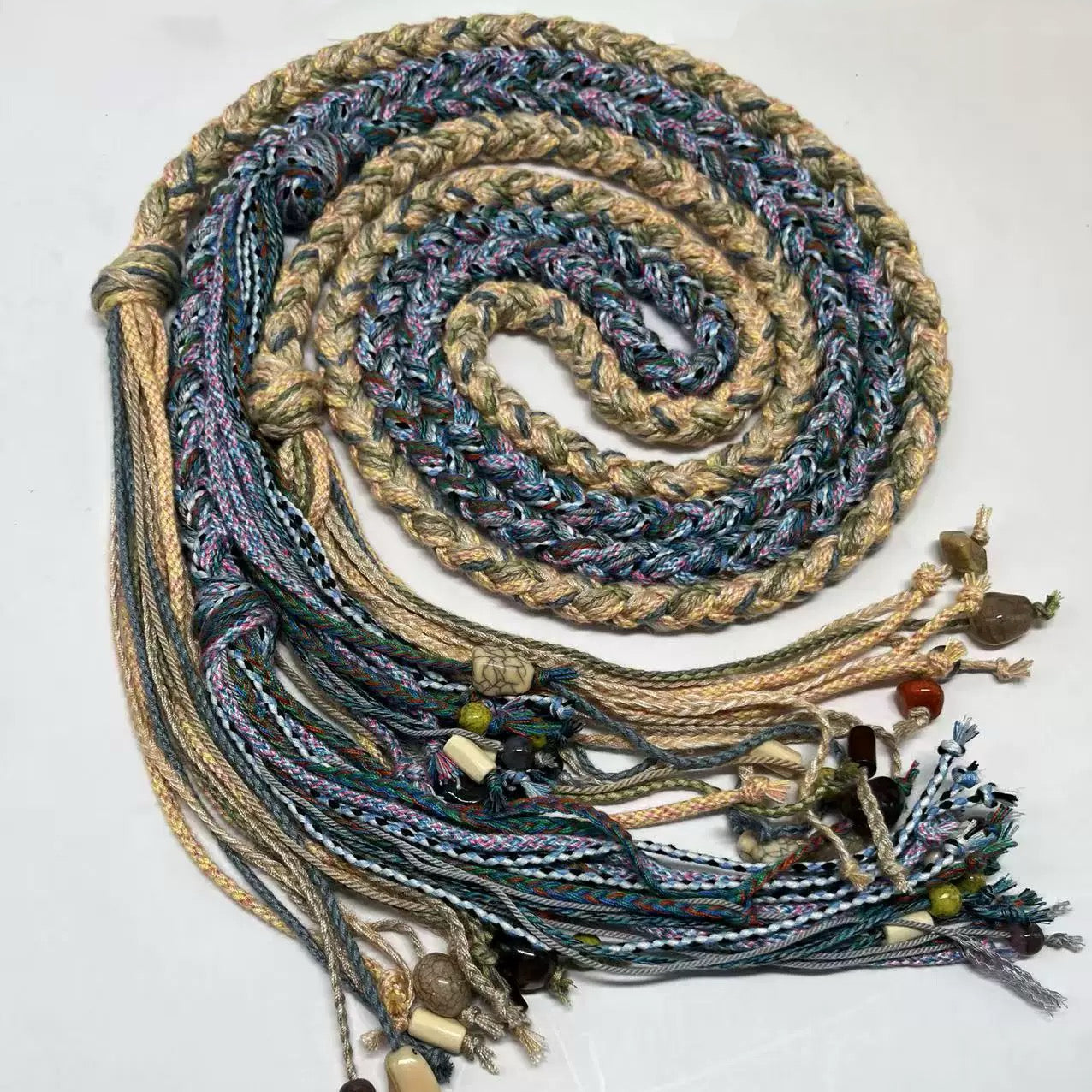 Handcrafted Woven Tassel Belt