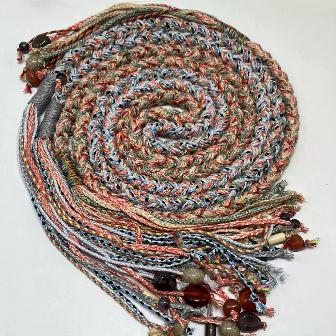 Handcrafted Woven Tassel Belt