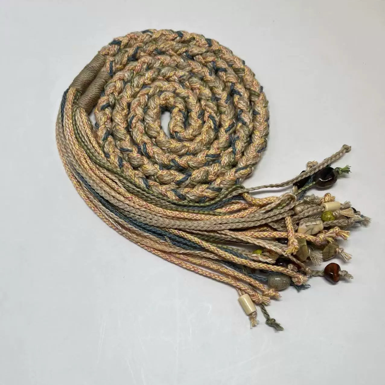 Handcrafted Woven Tassel Belt
