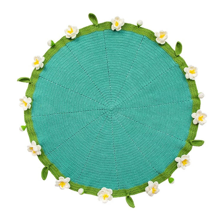Handcrafted Crocheted Bouquet Blanket Material Kit – Jasmine