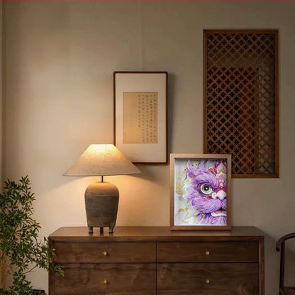 Floral Lion Awakening: Intangible Cultural Heritage Paper-Cut Ornament