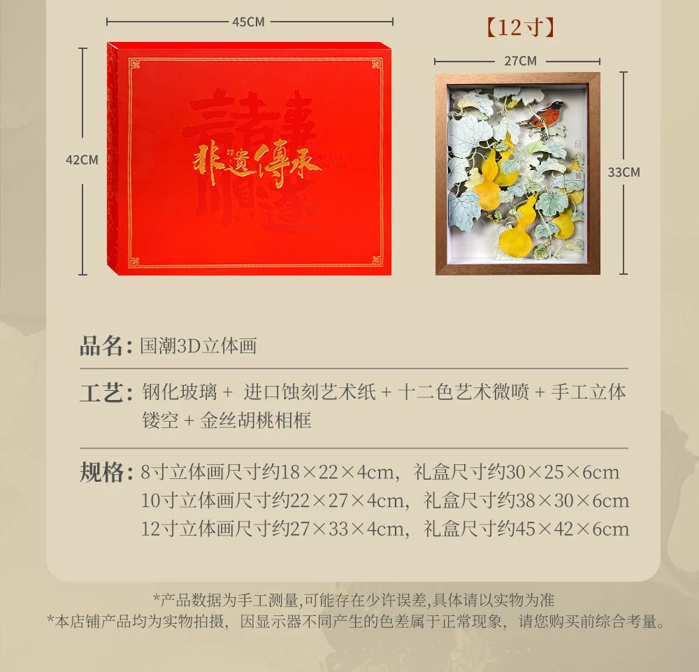 Fortune & Prosperity Magpie: Intangible Cultural Heritage Ornament Gift