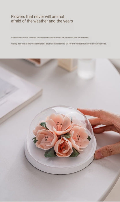 Hand-Molded Ceramic Flower Fragrance Diffuser – Tulip