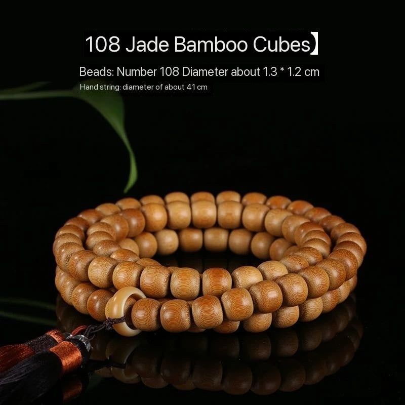 Handcrafted, Finely Milled 108 Yuzhu Beads