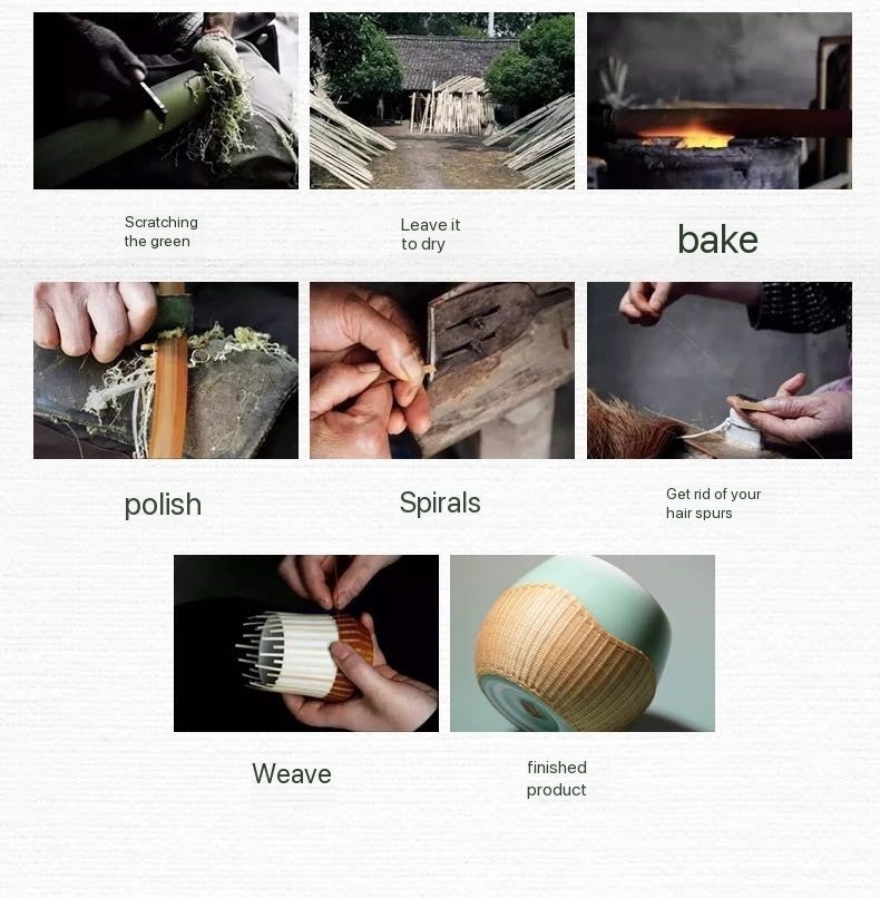 Intangible Heritage Handmade Bamboo Woven Insulated Cup