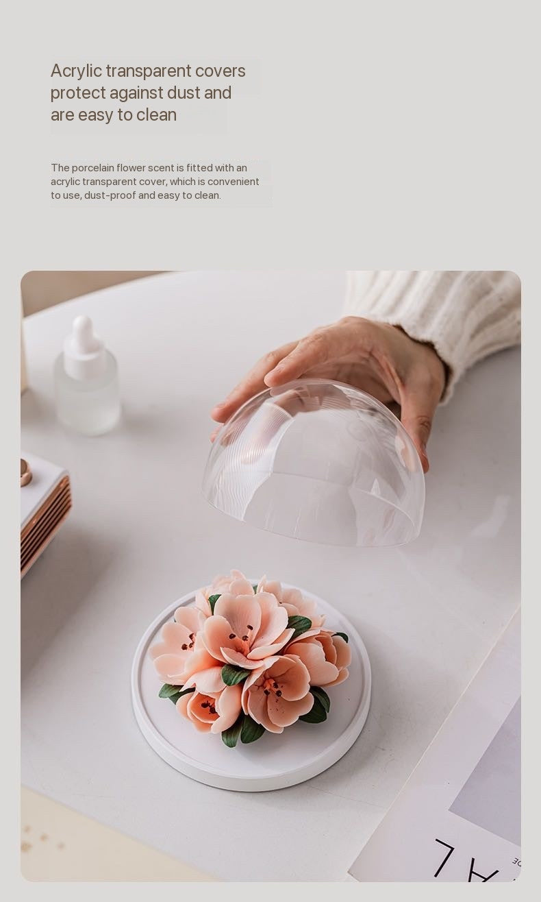 Hand-Molded Ceramic Flower Fragrance Diffuser – Tulip