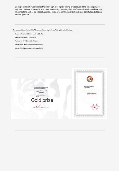 Chinese ICH Handcrafted Ceramic Hand-Molded Flower – Bauhinia Aroma Diffuser